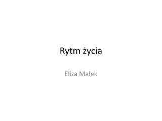 Rytm życia