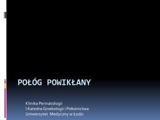 Połóg powikłany