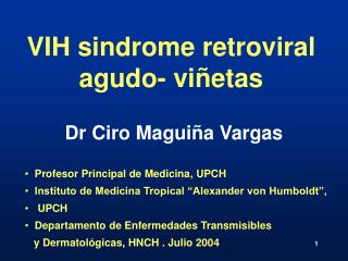 VIH sindrome retroviral agudo- viñetas