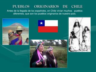 PUEBLOS ORIGINARIOS DE CHILE