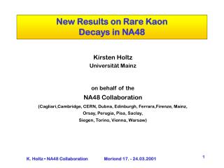 New Results on Rare Kaon Decays in NA48