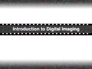Introduction to Digital Imaging