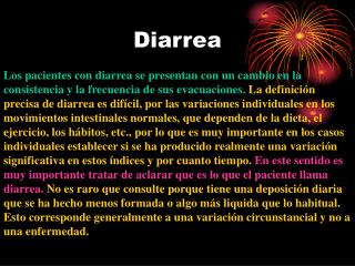 Diarrea