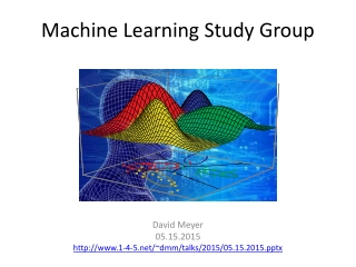 Machine Learning Study Group