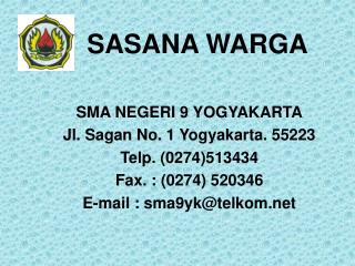 SASANA WARGA