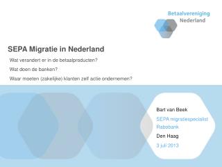 SEPA Migratie in Nederland