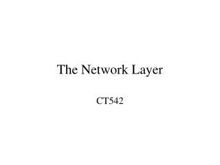 The Network Layer