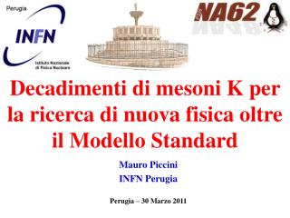 Mauro Piccini INFN Perugia Perugia – 30 Marzo 2011