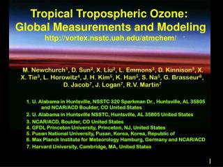 Tropical Tropospheric Ozone: Global Measurements and Modeling