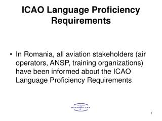 ICAO Language Proficiency Requirements