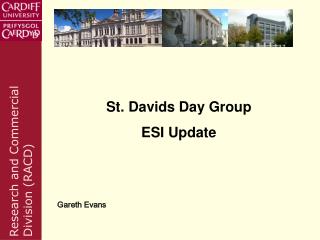 St. Davids Day Group ESI Update