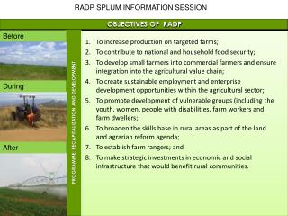 RADP SPLUM INFORMATION SESSION