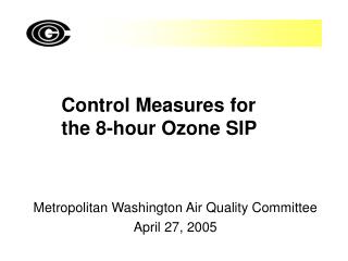 Control Measures for the 8-hour Ozone SIP