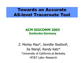 Towards an Accurate AS-level Traceroute Tool