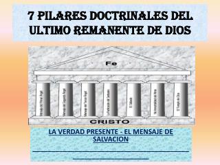 7 PILARES DOCTRINALES DEL ULTIMO REMANENTE DE DIOS