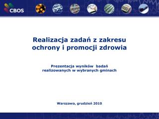 Realizacja zadań z zakresu ochrony i promocji zdrowia