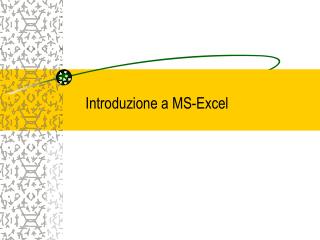 Introduzione a MS-Excel