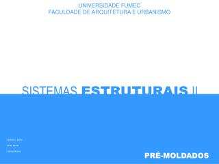 SISTEMAS ESTRUTURAIS II