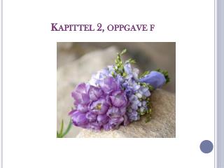 Kapittel 2, oppgave f