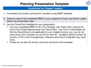 Planning Presentation Template
