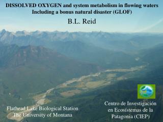 DISSOLVED OXYGEN and system metabolism in flowing waters Including a bonus natural disaster (GLOF)