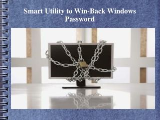 Restore Windows Password with Smartest Utility