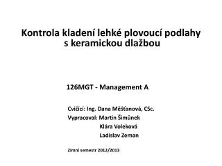 126MGT - Management A