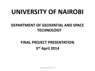 UNIVERSITY OF NAIROBI