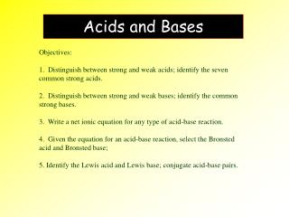 Acids and Bases