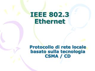 IEEE 802.3 Ethernet