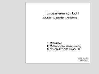 Visualisieren von Licht