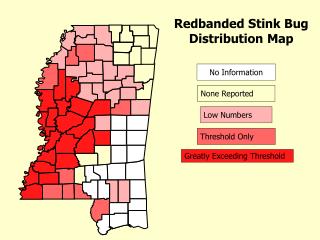 Redbanded Stink Bug Distribution Map