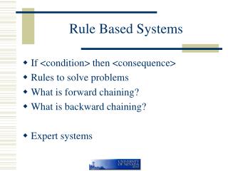 Rule Based Systems