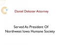 Daniel DeKoter Attorney Served As President Of Northwest Iow