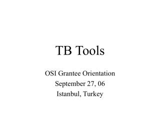 TB Tools
