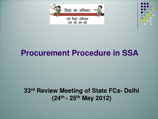 Procurement Procedure in SSA