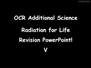 OCR Additional Science