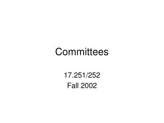 Committees