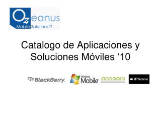 Catalogo de Aplicaciones y Soluciones Móviles ‘10