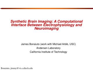 Synthetic Brain Imaging: A Computational Interface Between Electrophysiology and Neuroimaging