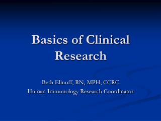 PPT - Basics Of Clinical Research PowerPoint Presentation, Free ...