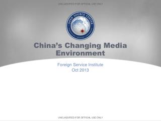 China’s Changing Media Environment