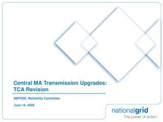 Central MA Transmission Upgrades: TCA Revision