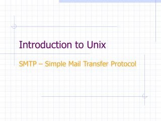 Introduction to Unix