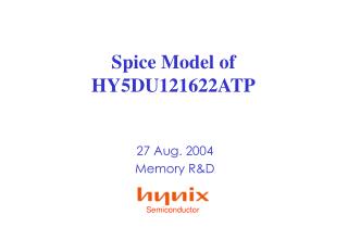 Spice Model of HY5DU121622ATP