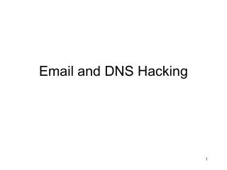 Email and DNS Hacking