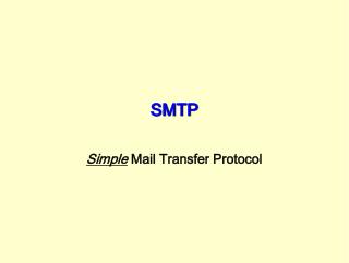 SMTP