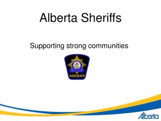 Alberta Sheriffs