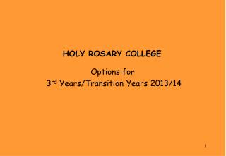 HOLY ROSARY COLLEGE