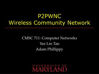 P2PWNC Wireless Community Network